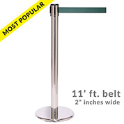 SALE - QueuePro 250PS, Polished Stainless Stanchion with 11' ft. belt