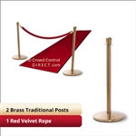 2 + 1 velvet ropes