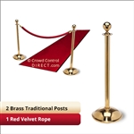 2 + 1 velvet ropes