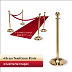 4 + 3 velvet ropes