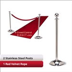 2 + 1 velvet ropes