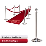6 + 5 velvet ropes